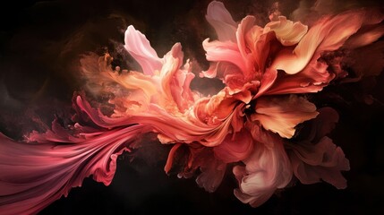 Obraz premium Abstract Swirling Forms Representing Love