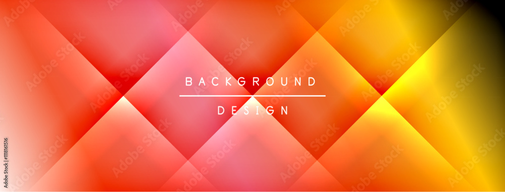 Poster Colorful gradient with lines made of shadow and light. Creative background