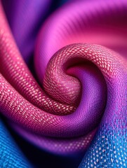 Fototapeta premium Vibrant Close-Up of Thai Silk Fabric in Geometric Patterns