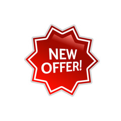 new offer label icon for graphic design