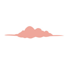 Pink cloud illustrations