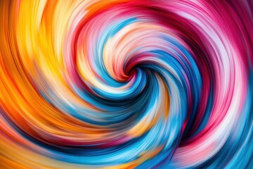 Fototapeta premium A vibrant image with swirling colors like red, blue, yellow and pink