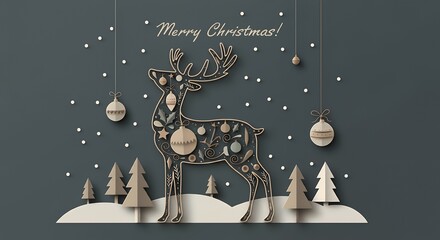 Various Christmas, New Year card and banner collection: Santa Claus, Christmas tree, snowman, reindeer, ornament, xmas elements and decorations and many more