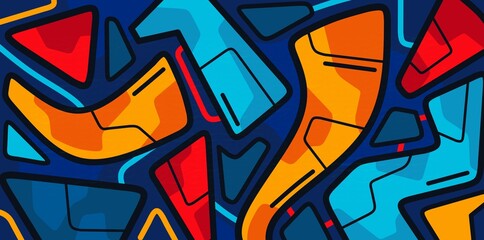 Colorful background of graffiti painting artwork © AM2094