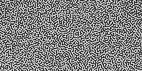 Abstract truing organic wallpaper Turing reaction diffusion monochrome seamless pattern .Monochrome Turing reaction background .Natural seamless line pattern. Linear design with biological shapes	
