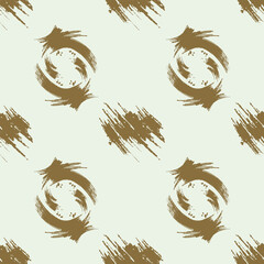 Seamless pattern of colorful brushes. Color background illustration.
