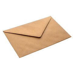A standard brown kraft paper envelope with a pointed flap, displayed on a clean transparent background