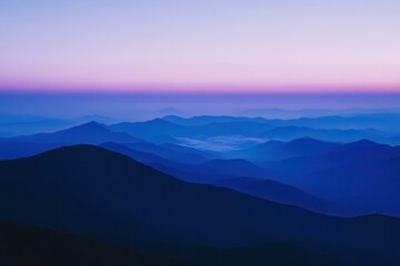 Fototapeta premium Serene Moonlit Gradient in Deep Purple and Blue Sky