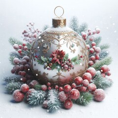 Vibrant Christmas Ornaments Set