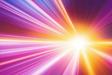 Obraz premium Vibrant Abstract Light Trails in Pink and Orange