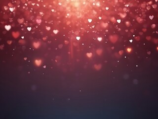 Festive valentine's day Love in bokeh background
