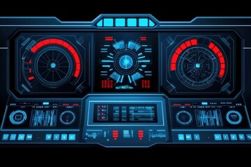 Fototapeta premium Innovative technology dashboard for future sustainability visionary insights on innovation and technology in dynamic environments