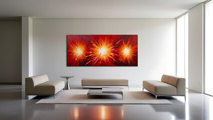 Contemporary Art in Modern Living Space