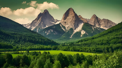 Naklejka premium Morskie Oko: The Jewel of the Tatra Mountains: