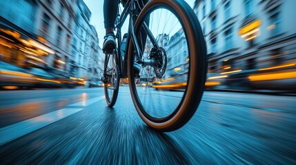 Fast Urban Cycling: A Dynamic Cityscape Ride