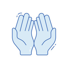 Pray vector icon