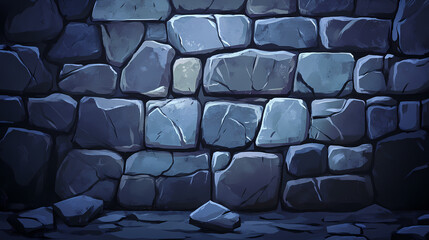 Fototapeta premium Dark background in stone and layered slate. Void. Illustration