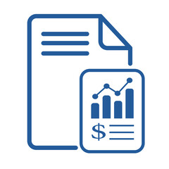 icon vector of financial statements