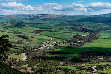 Beautiful landscape view from the north of Tunisia