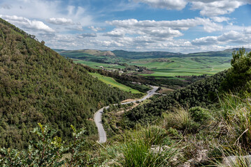 Naklejka premium Beautiful landscape view from the north of Tunisia