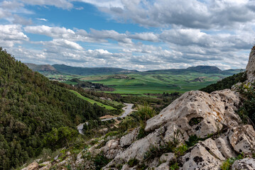 Beautiful landscape view from the north of Tunisia