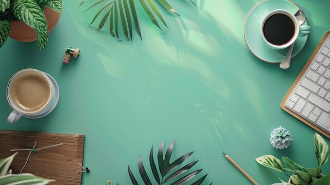 Elegant Boss Day Frame Border with Pastel Color Background for Celebrations and Office Decor