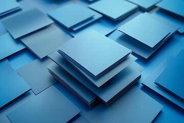 Blue Geometric Abstract Background