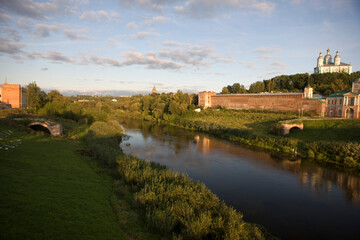 Obraz premium Russia Smolensk region landscape on a summer cloudy day