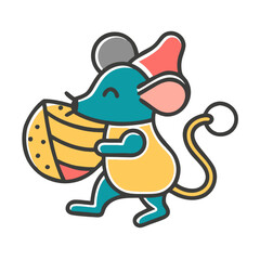mouse with cheese