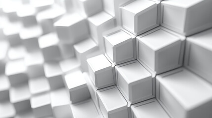 Obraz premium Intricate Abstract White 3D Hexagonal Structure for Modern Geometric Design Concepts