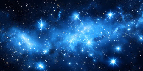 Fototapeta premium Céu noturno preenchido com estrelas cintilantes