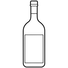 A simple Bottle of Wine vector