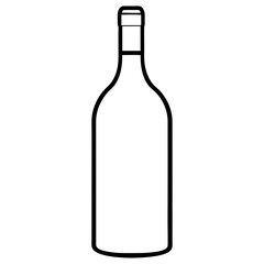 A simple Bottle of Wine vector