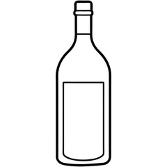 A simple Bottle of Wine vector