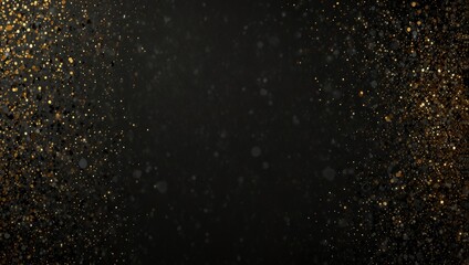 Obraz premium black gold glitter background