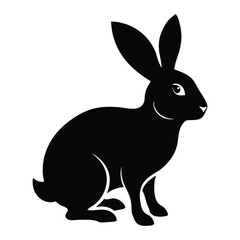 silhouette of a rabbit
