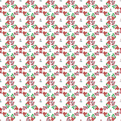 Floral Winter Seamless Vector Pattern Design