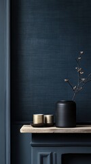Deep navy blue with subtle grain texture