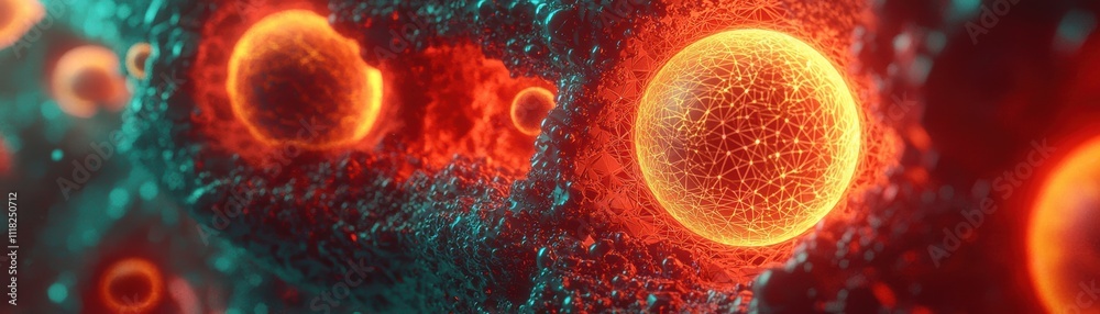 Poster quantum computing breakthrough ai-driven visualization of cryogenic resilience in futuristic labs