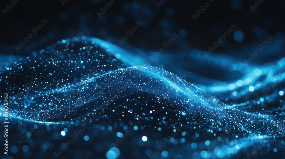 Poster a vibrant data matrix forms a swirling vortex, generating dynamic patterns and captivating light eff