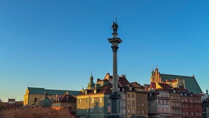 Various photos taken in the autumn season from the capital of Poland, Warsaw