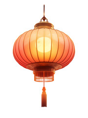 Fototapeta premium Red Lantern for Chinese New Year, spring festival celebration decoration, cutout png