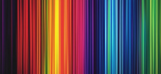 Obraz premium Vibrant rainbow striped pattern of colors