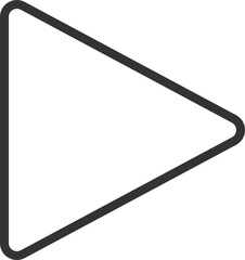 Outlined Play Button Icon