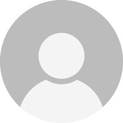 Minimalist Gray Default Avatar Icon