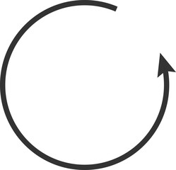 Single Circular Arrow Icon