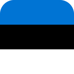 Obraz premium Square Icon with Estonian Flag Colors