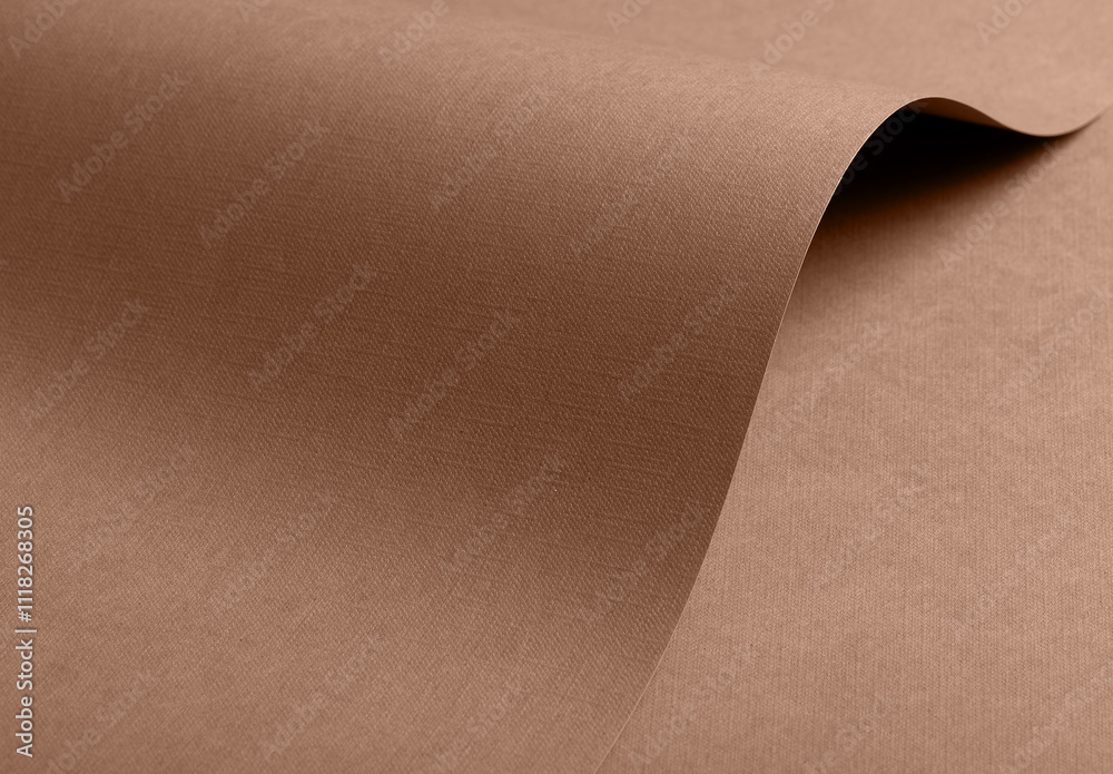 Poster pantone 17-1230 mocha mousse matte paper background in soft brown and beige tones.