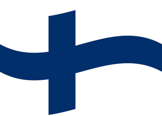 Obraz premium Waving Finnish Flag Illustration