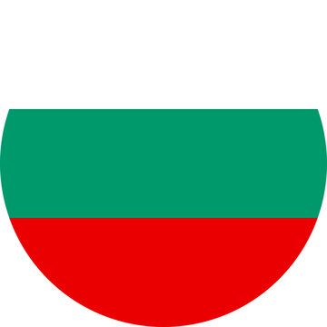 Circular Design of Bulgarian Flag Colors